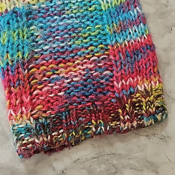 Bobbie Brooks Womens Sz L Colorful V-Neck Pockets Lagenlook Y2K Artsy Sweater - Picture 8 of 12